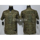 Women Nike Detroit Lions #9 Matthew Stafford Camo Salute To Service Limited Jersey