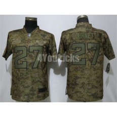 Women Nike Jacksonville Jaguars #27 Leonard Fournette Camo Salute To Service Limited Jersey