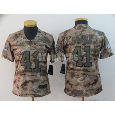 Women Nike New Orleans Saints #41 Alvin Kamara Camo Salute To Service Limited Jersey