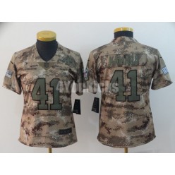 Women Nike New Orleans Saints #41 Alvin Kamara Camo Salute To Service Limited Jersey