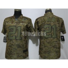 Women Nike Washington Redskins #21 Sean Taylor Camo Salute To Service Limited Jersey