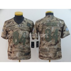 Youth Nike Pittsburgh Steelers #84 Antonio Brown Camo Salute To Service Limited Jersey