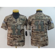 Youth Nike Philadelphia Eagles #11 Carson Wentz Camo Salute To Service Limited Jersey