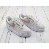 NIKE WMNS AIR FORCE 1 LOW METALLIC WHITE PINK 314219-021