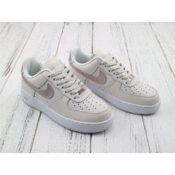 NIKE WMNS AIR FORCE 1 LOW METALLIC WHITE PINK 314219-021