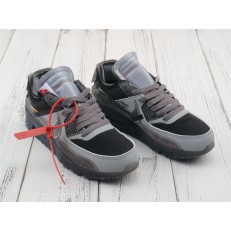 OFF-WHITE x NIKE AIR MAX 90 BLACK GREY AA7293-003