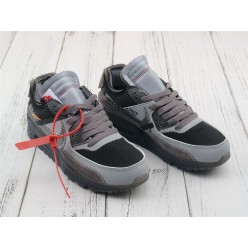 OFF-WHITE x NIKE AIR MAX 90 BLACK GREY AA7293-003