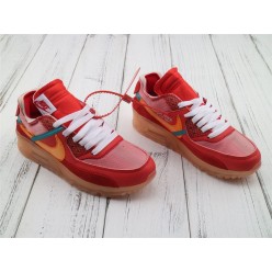 OFF-WHITE x NIKE AIR MAX 90 UNIVERSITY RED AA7293-600