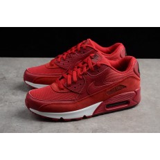 NIKE AIR MAX 90 ESSENTIAL GYM RED BLACK WHITE 537384-604