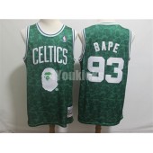 Boston Celtics #93 Bape Green Hardwood Classics Jersey