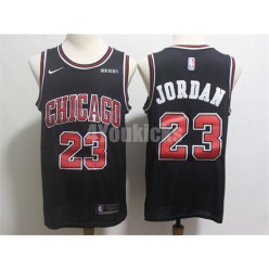 Chicago Bulls #23 Michael Jordan Black Nike Swingman Jersey