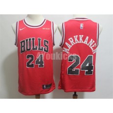 Chicago Bulls #24 Lauri Markkanen Red Nike Swingman Jersey