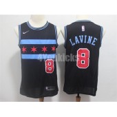 Chicago Bulls #8 Zach Lavine Black 2018-19 City Edition Nike Swingman Jersey