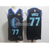 Dallas Mavericks #77 Luka Doncic Black 2018-19 City Edition Nike Swingman Jersey