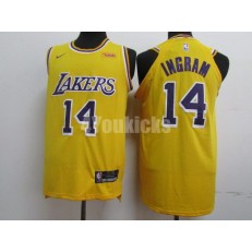 Los Angeles Lakers #14 Brandon Ingram Gold 2018-19 Nike Authentic Jersey