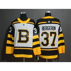 Boston Bruins #37 Patrice Bergeron White 2019 Winter Classic Adidas NHL Men Jersey