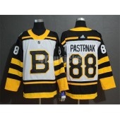 Boston Bruins #88 David Pastrnak White 2019 Winter Classic Adidas NHL Men Jersey