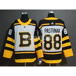Boston Bruins #88 David Pastrnak White 2019 Winter Classic Adidas NHL Men Jersey