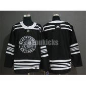Chicago Blackhawks Blank Black 2019 Winter Classic Adidas NHL Men Jersey