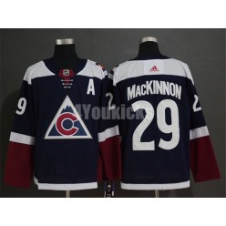 Colorado Avalanche #29 Nathan MacKinnon Navy Alternate Adidas NHL Men Jersey