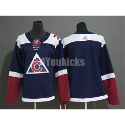 Colorado Avalanche Blank Navy Women Alternate Adidas Jersey