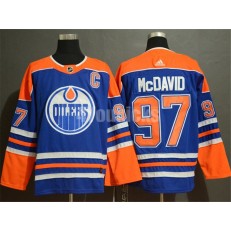 Edmonton Oilers #97 Connor McDavid Royal Adidas NHL Men Jersey