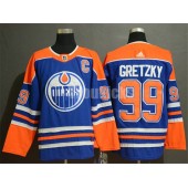 Edmonton Oilers #99 Wayne Gretzky Royal Adidas NHL Men Jersey