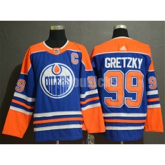 Edmonton Oilers #99 Wayne Gretzky Royal Adidas NHL Men Jersey
