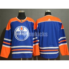 Edmonton Oilers Blank Royal Adidas NHL Men Jersey