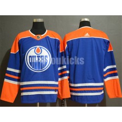 Edmonton Oilers Blank Royal Adidas NHL Men Jersey