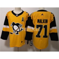 Pittsburgh Penguins #71 Evgeni Malkin Gold Gold Alternate Adidas NHL Men Jersey