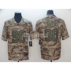 Dallas Cowboys #90 DeMarcus Lawrence Camo Salute To Service Limited Nike NFL Men Jersey