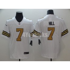 New Orleans Saints #7 Taysom Hill White Color Rush Limited Nike NFL Men Jersey