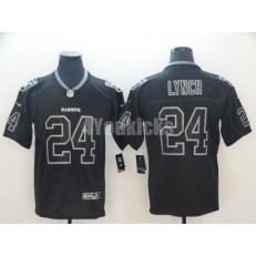 Oakland Raiders #24 Marshawn Lynch Black Shadow Legend Limited Nike NFL Men Jersey