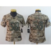 Women Nike Denver Broncos #58 Von Miller Camo Salute To Service Limited Jersey