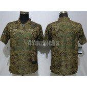 Women Nike New York Jets #33 Jamal Adams Camo Salute To Service Limited Jersey