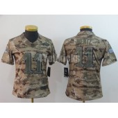 Women Nike Philadelphia Eagles #11 Carson Wentz Camo Camo Salute To Service Limited Jersey