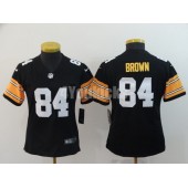 Women Nike Pittsburgh Steelers #84 Antonio Brown Black Alternate Vapor Untouchable Limited Jersey