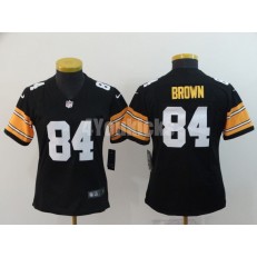 Women Nike Pittsburgh Steelers #84 Antonio Brown Black Alternate Vapor Untouchable Limited Jersey