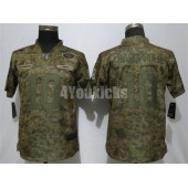 Women Nike San Francisco 49ers #10 Jimmy Garoppolo Camo Salute To Service Limited Jersey