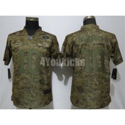 Women Nike San Francisco 49ers #10 Jimmy Garoppolo Camo Salute To Service Limited Jersey