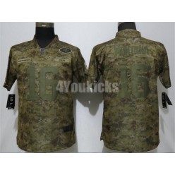 Women Nike San Francisco 49ers #16 Joe Montana Camo Salute To Service Limited Jersey