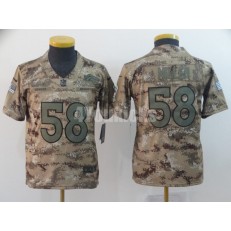 Youth Nike Denver Broncos #58 Von Miller Camo Salute To Service Limited Jersey