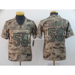 Youth Nike Denver Broncos #58 Von Miller Camo Salute To Service Limited Jersey