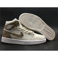 AIR JORDAN 1 HI PRM SNAKESKIN WHITE AH7389-004