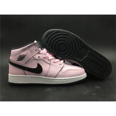 AIR JORDAN 1 MID GS PINK BLACK 555112-601