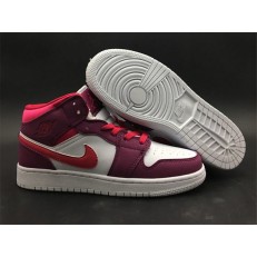 AIR JORDAN 1 MID GS TRUE BERRY RUSH PINK 555112-661