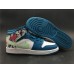 AIR JORDAN 1 MID GS WHITE BLUE PINK GREEN 555112-300