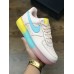 NIKE WMNS AIR FORCE 1 LOW PINK BLUE YELLOW 596728-020