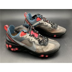 NIKE REACT ELEMENT 87 BLACK COOL GREY BLUE CHILL-SOLAR RED AQ1090-006